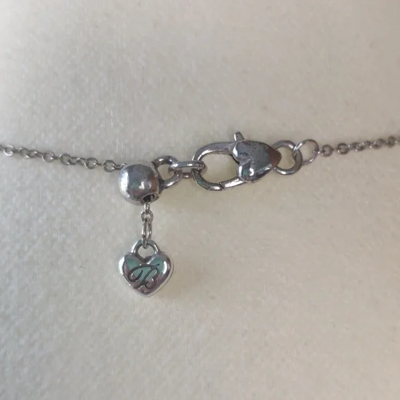 Brighton Reina Pink Silver Crystal Pendant Necklace RETIRED - Picture 3 of 6